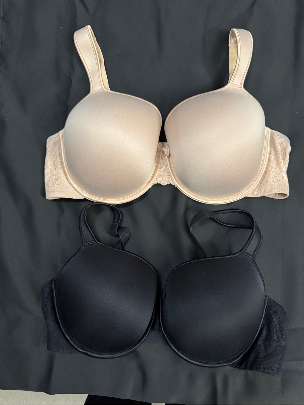Torrid 360° Back Smoothing Lace Back Bra Bundle Black & Nude 42DD
